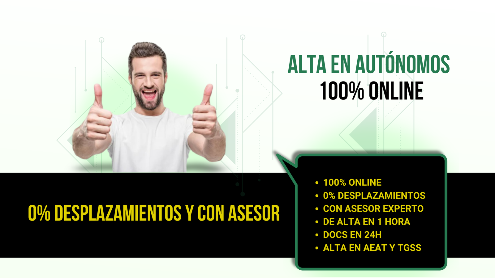 Alta en Autónomos en 1 hora y Online + Asesor