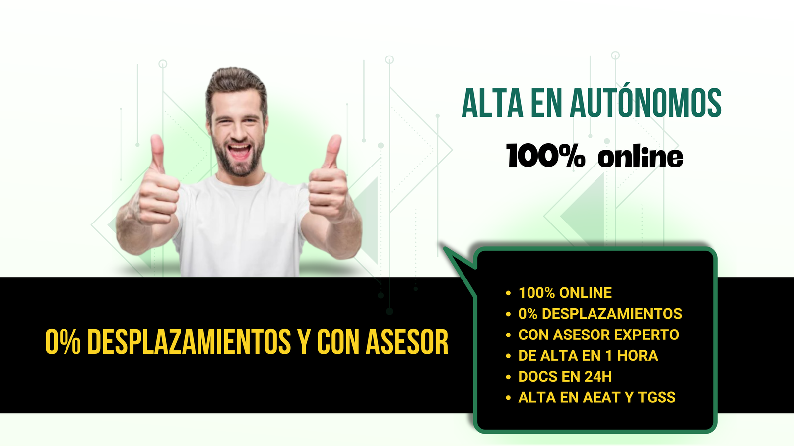 Alta en Autónomos en 1 hora y Online + Asesor