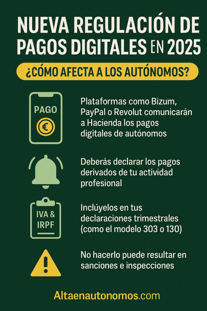 Nueva Regulacion de Pagos Digitales en los Autonomos en 2025