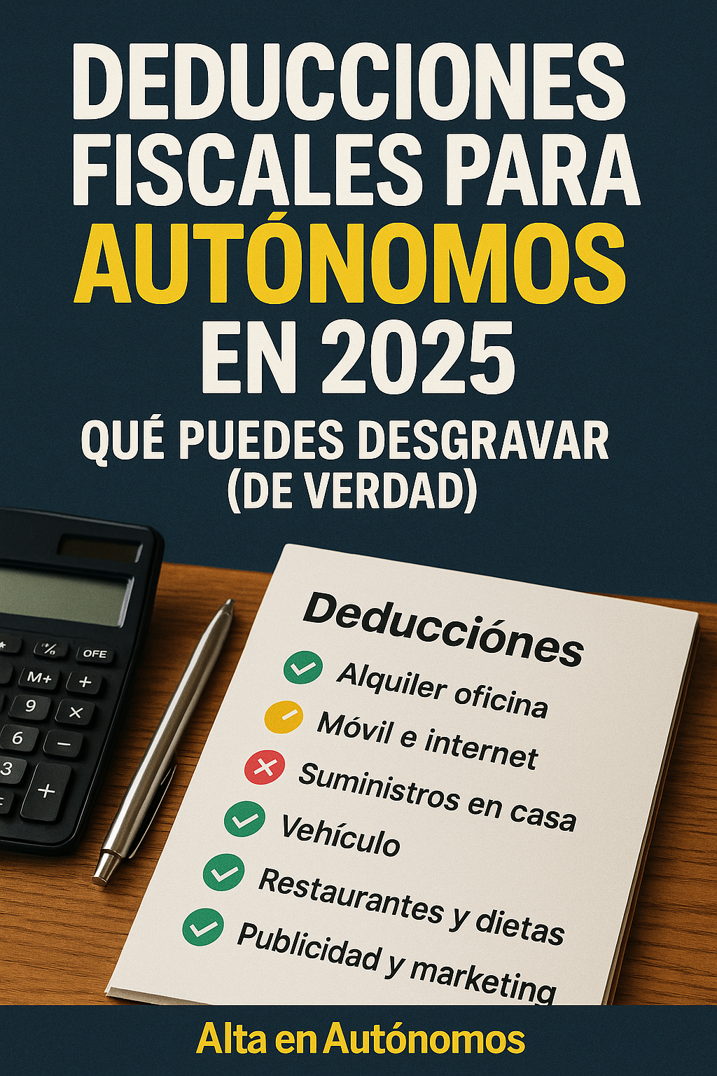 Deducciones fiscales autónomos 2025