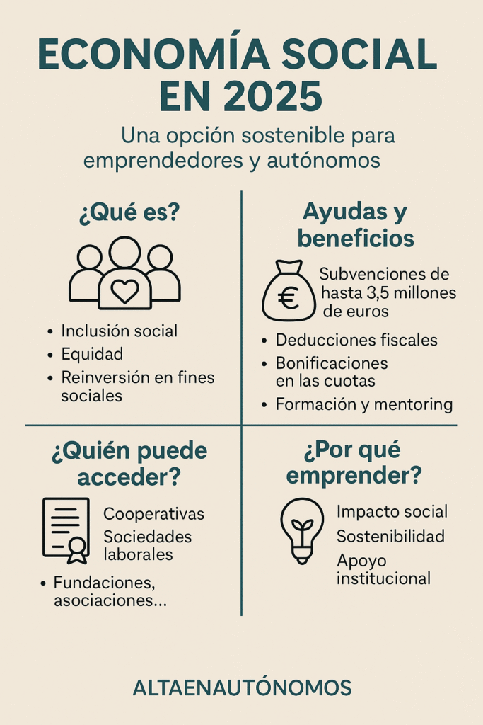 Economía social en 2025: oportunidades y ayudas para emprendedores sostenibles