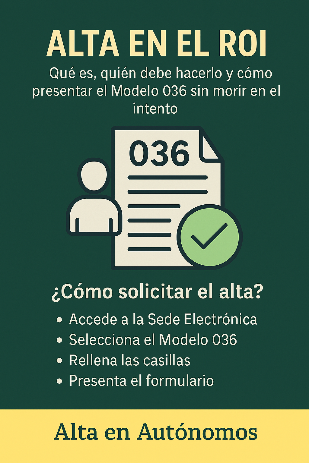 Alta en el ROI: Guia paso a paso