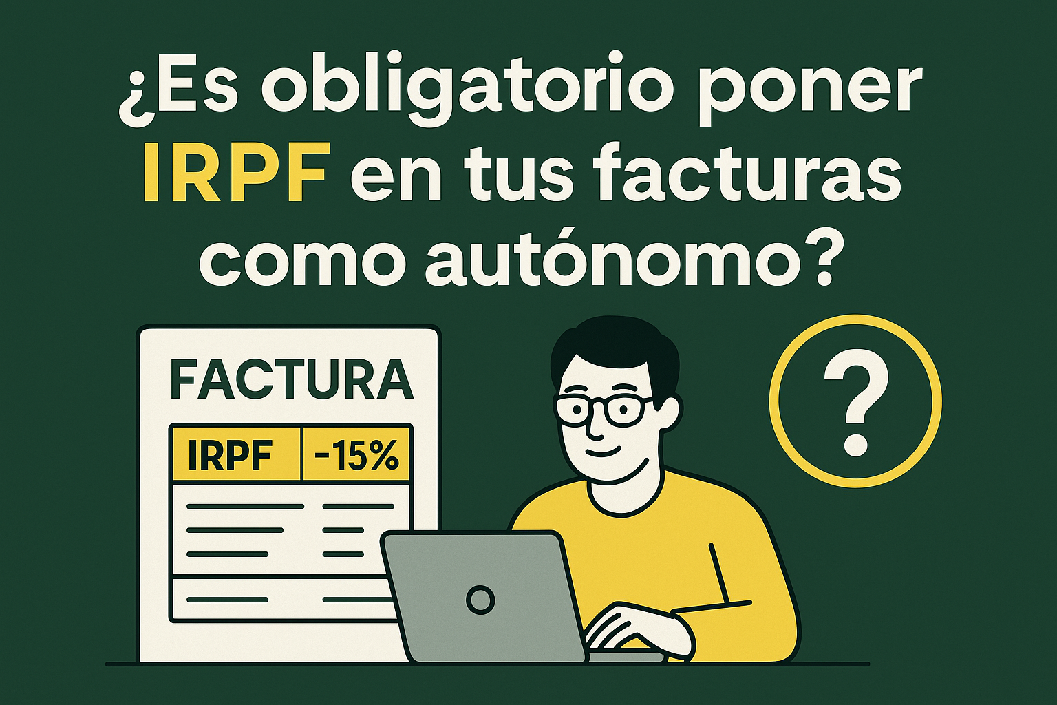 IRPF en tus facturas como autonomo