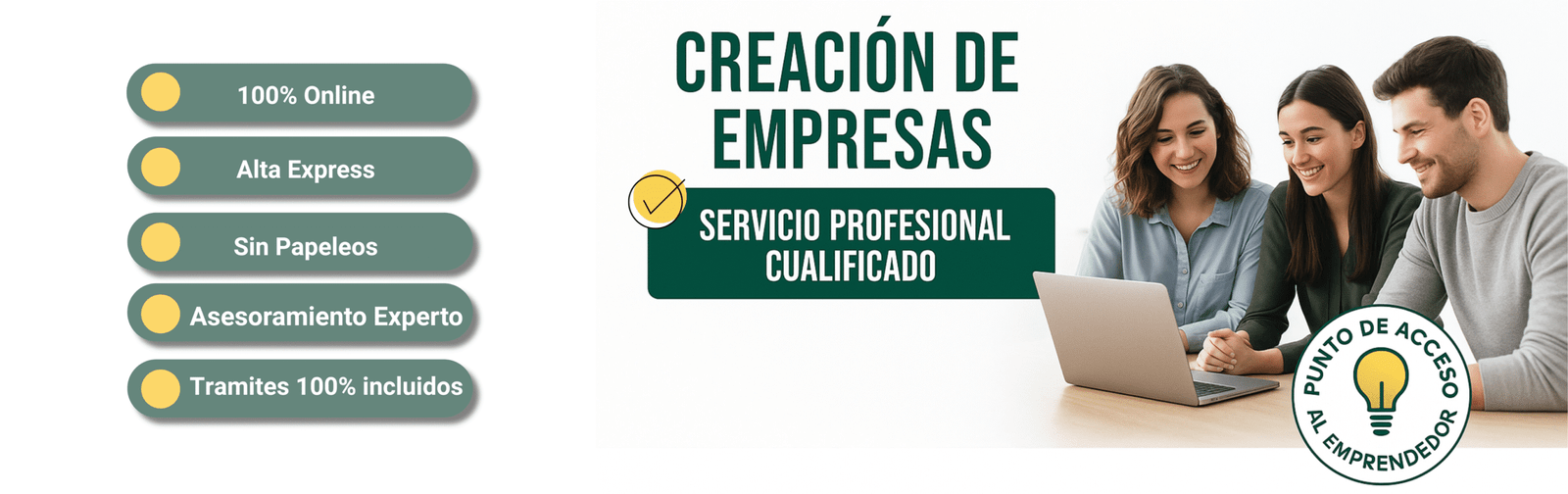 Creación de empresas y sociedades 48h