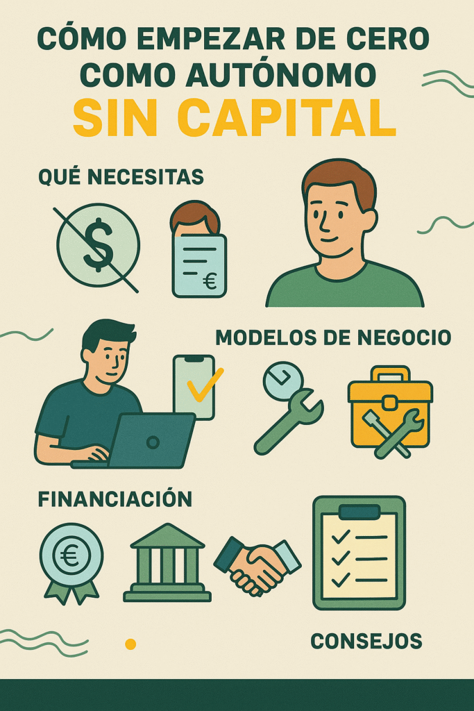 Cómo empezar como autónomo sin dinero en 2025: guía realista