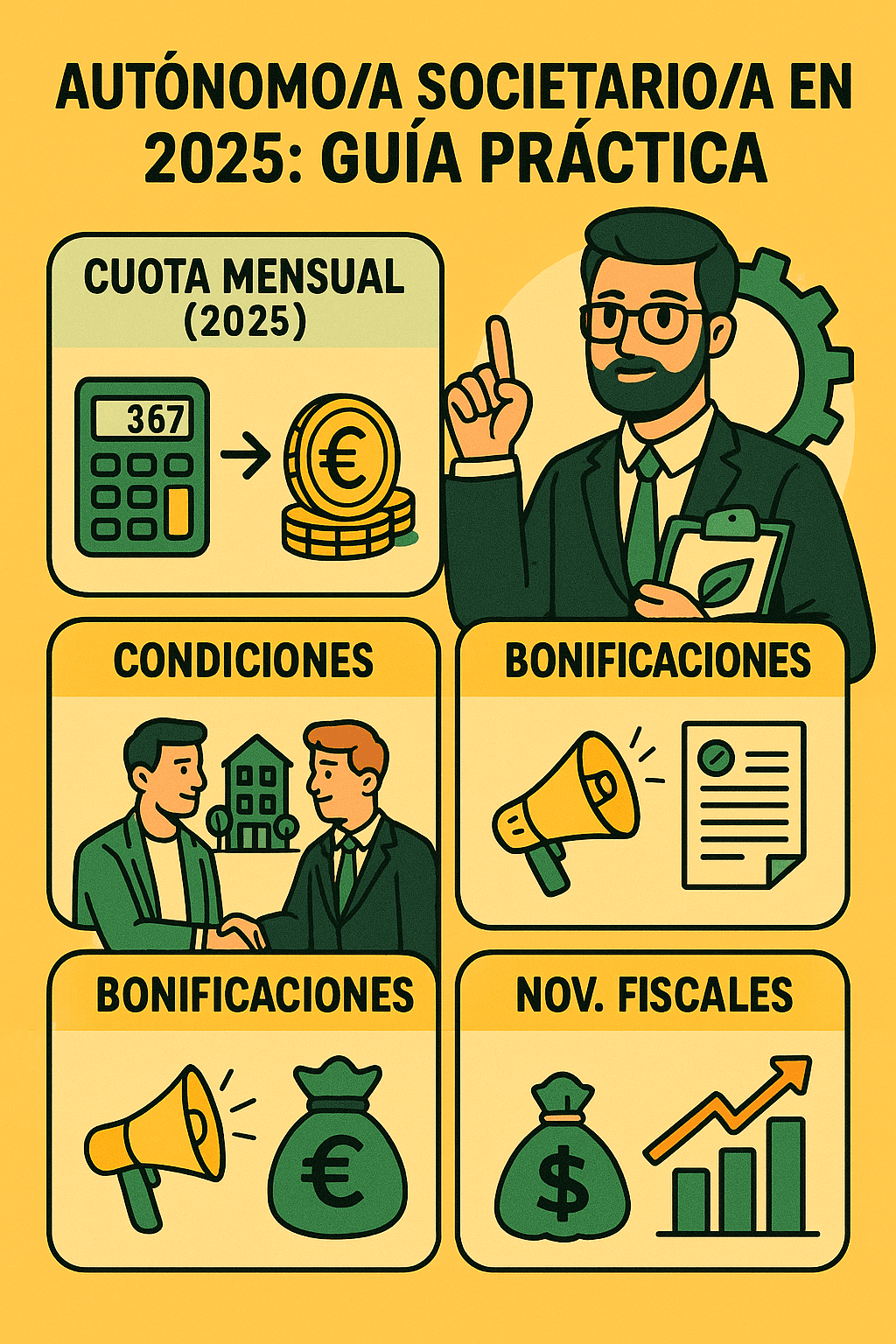 Autónomos societarios en 2025: ¿Siguen pagando más? Guía completa con ejemplos