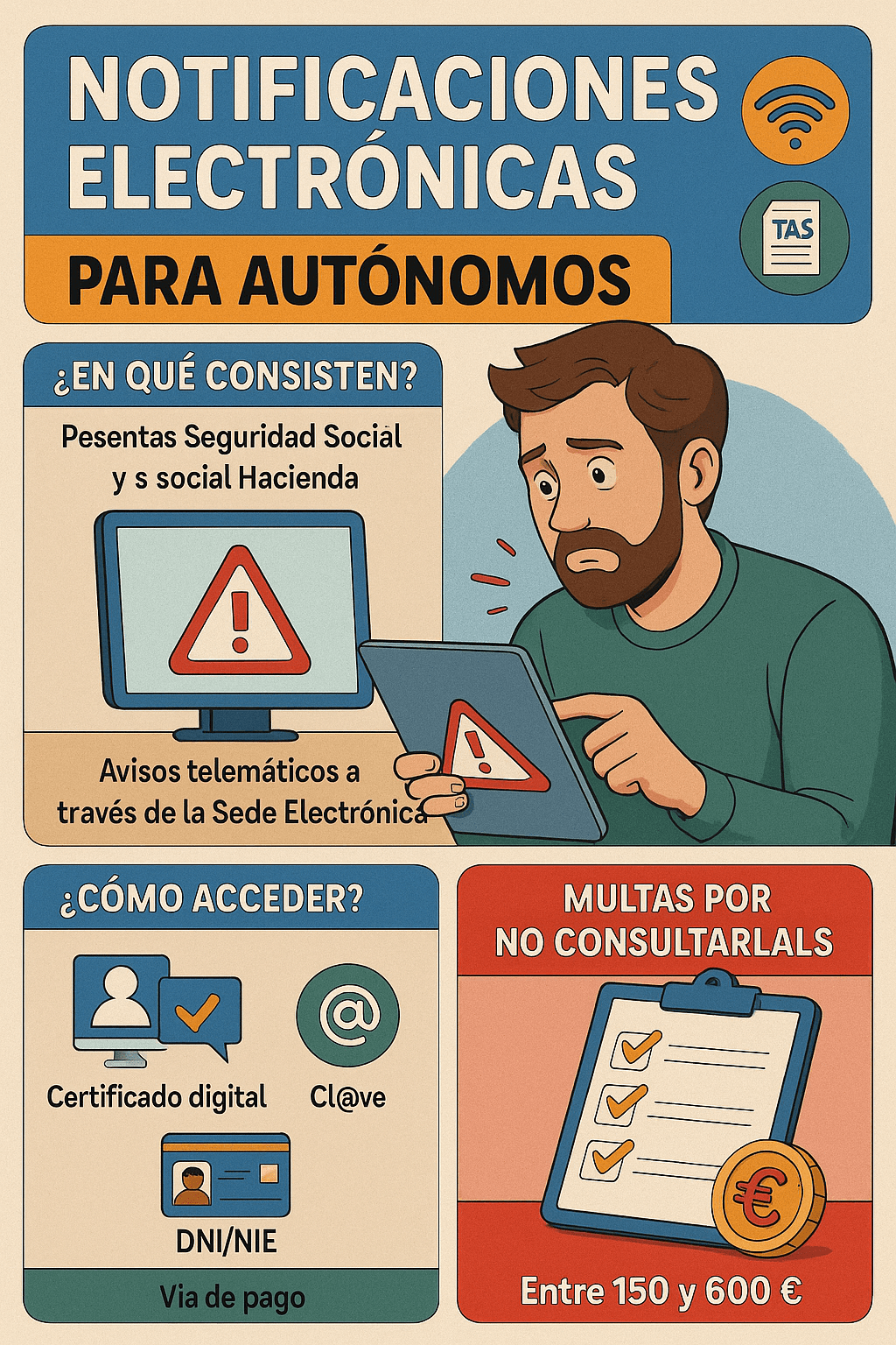 Notificaciones electrónicas obligatorias para autónomos en 2025: guía completa para no perderte ninguna