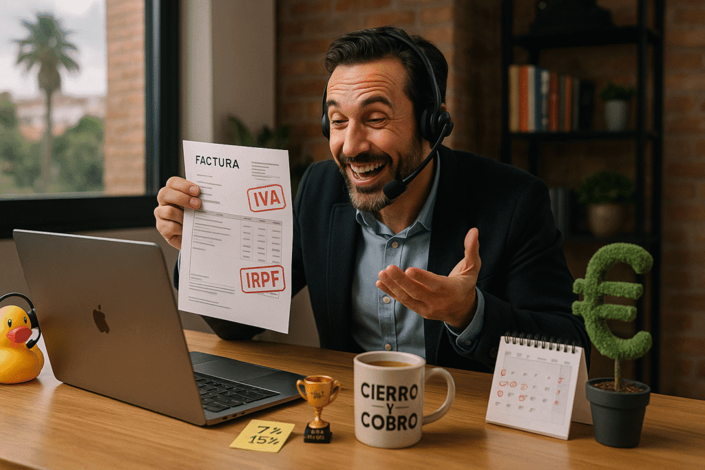 Closer de ventas autónomo — alta, facturas y comisiones