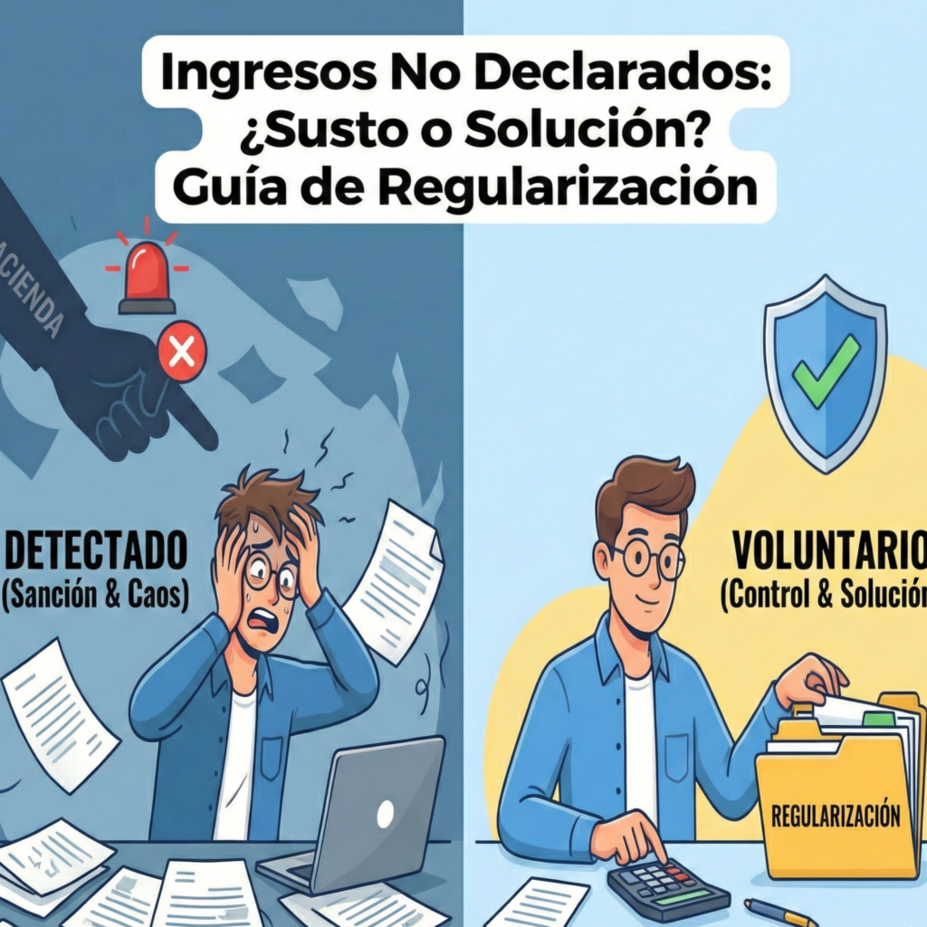 Guía paso a paso para regularizar ingresos no declarados como autónomo sin esperar a que Hacienda actúe.