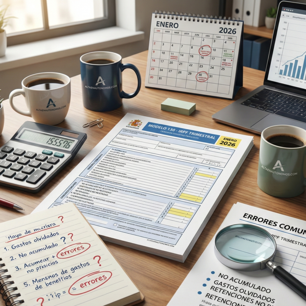 Descubre los errores más comunes en el modelo 130 que pueden hacer que pagues de más o generen regularizaciones en 2026.