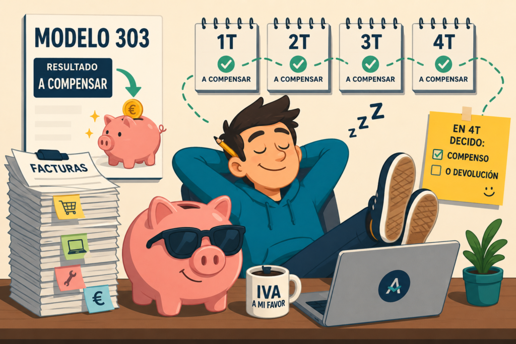 IVA a compensar varios trimestres: qué pasa en 2026
