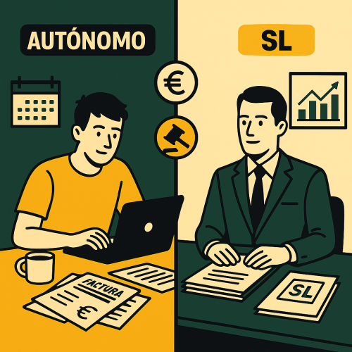 Ser Autónomo o crear una SL en 2025 | Comparativa
