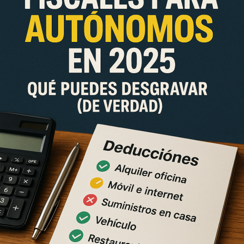 Deducciones fiscales autónomos 2025