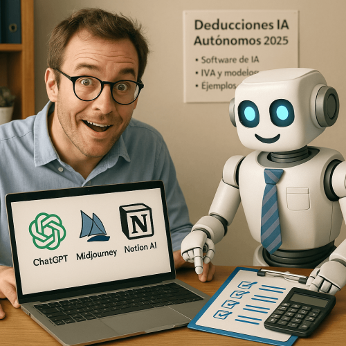 Deducciones IA autónomos 2025: qué herramientas de inteligencia artificial puedes desgravar este año