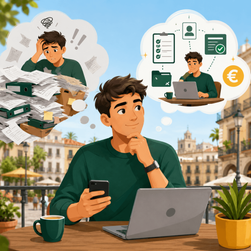 ¿Cuánto cobra una gestoría por darte de alta como autónomo? Guía práctica 2026 con precios, qué incluye el trámite, qué es un Punto PAE y cómo hacer el alta online sin desplazarte.