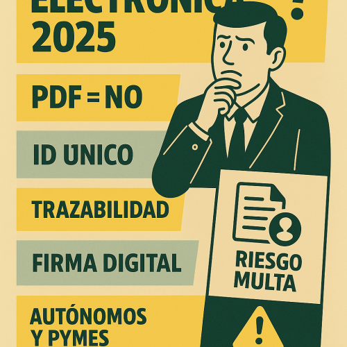 Facturación electrónica 2025: guía urgente para autónomos