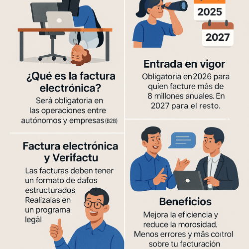 Factura electrónica 2025 autónomos y pymes