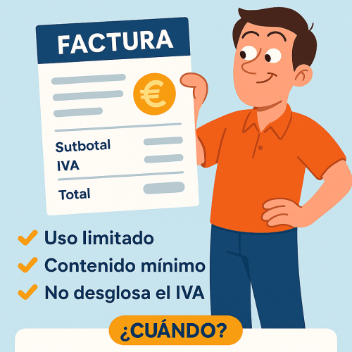 Factura Simplificada 2025: Qué es, Cuándo se Usa y Requisitos Obligatorios