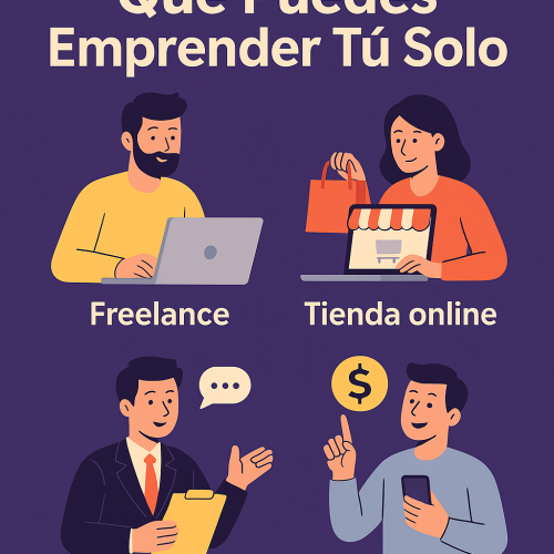 Descubre ideas de negocios que puedes montar sin oficina, sin empleados y siendo 100% libre. Emprende en solitario y sin complicaciones desde 2025.