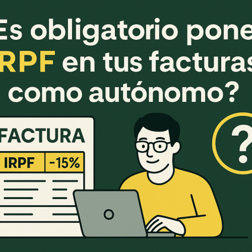 IRPF en tus facturas como autonomo
