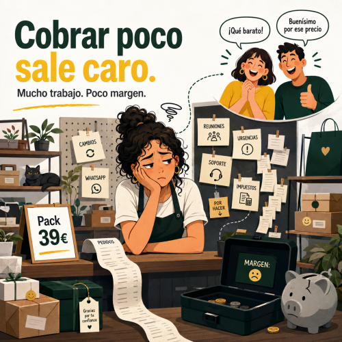 emprendedor calculando cómo poner precios a sus servicios sin trabajar gratis